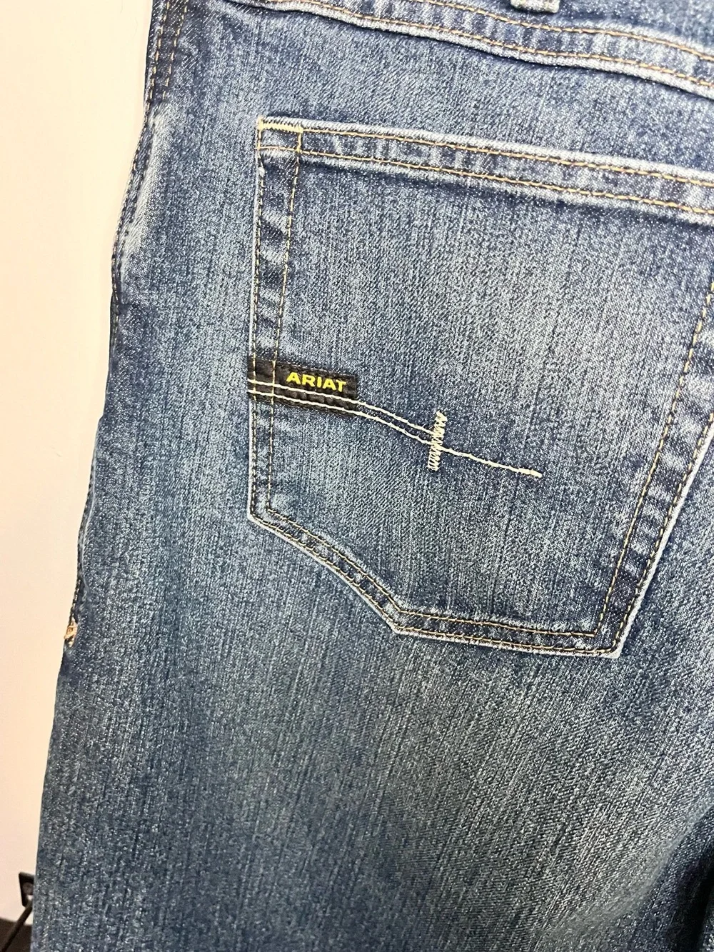 Ariat Rebar M4 Relaxed Boot Cut Jeans Mens 36x32 Maritime DuraStretch NWT